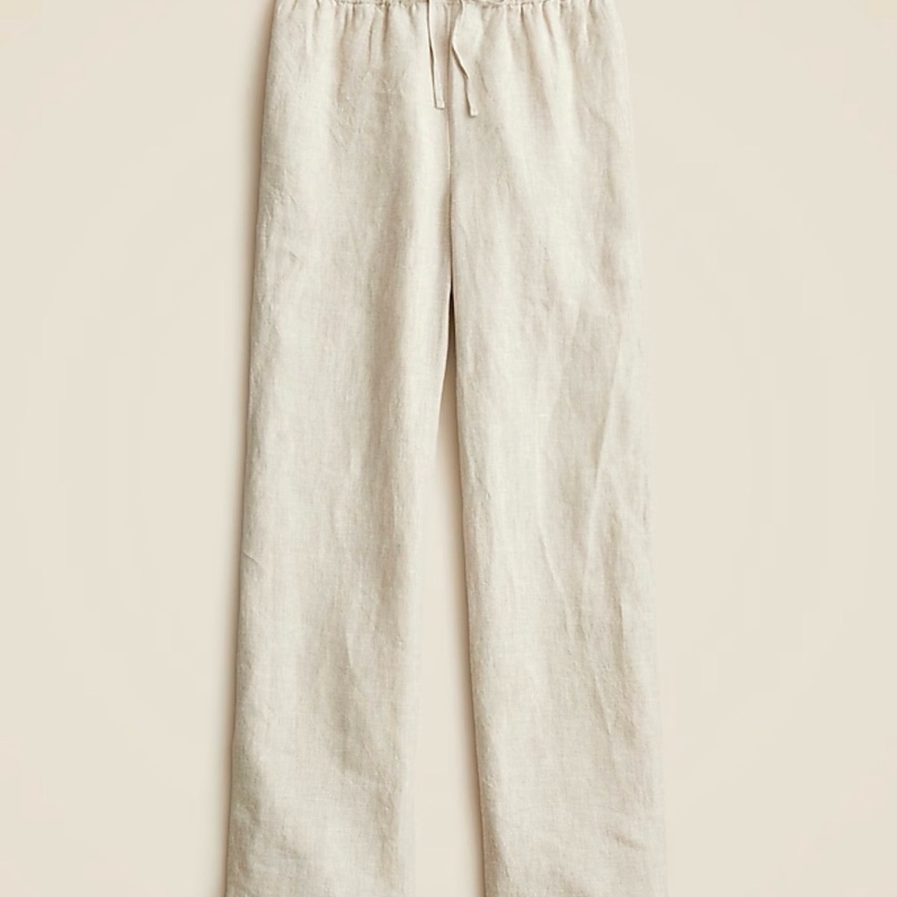 J. Crew Cream Wide Leg Pants